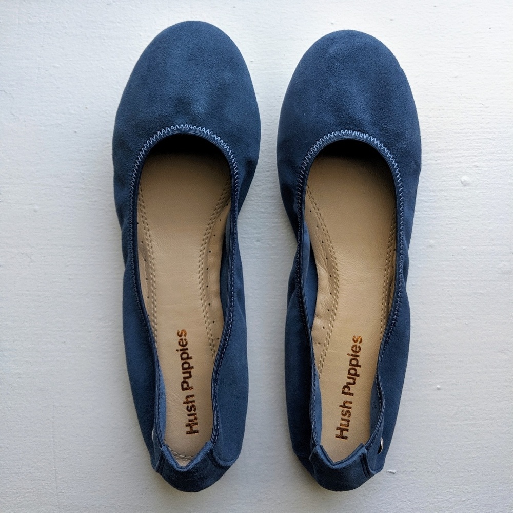 NEW blue ballet flats
